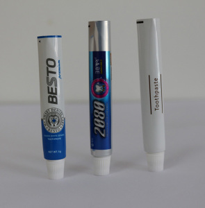 Toothpaste Aluminum Cosmetic Packaging Tube with Screw Cap